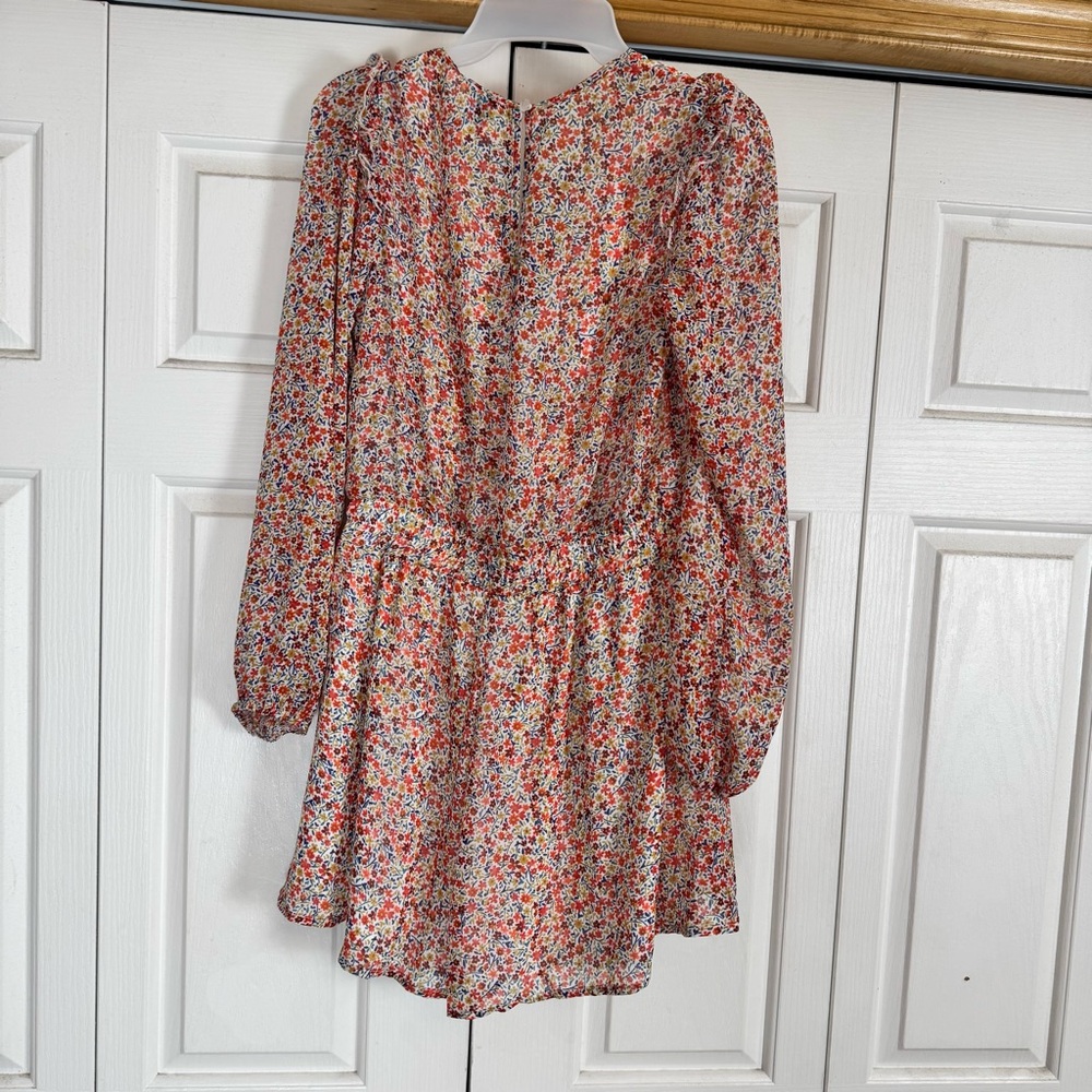NWT Blue Rain Multicolor Floral Romper - Picture 6 of 7